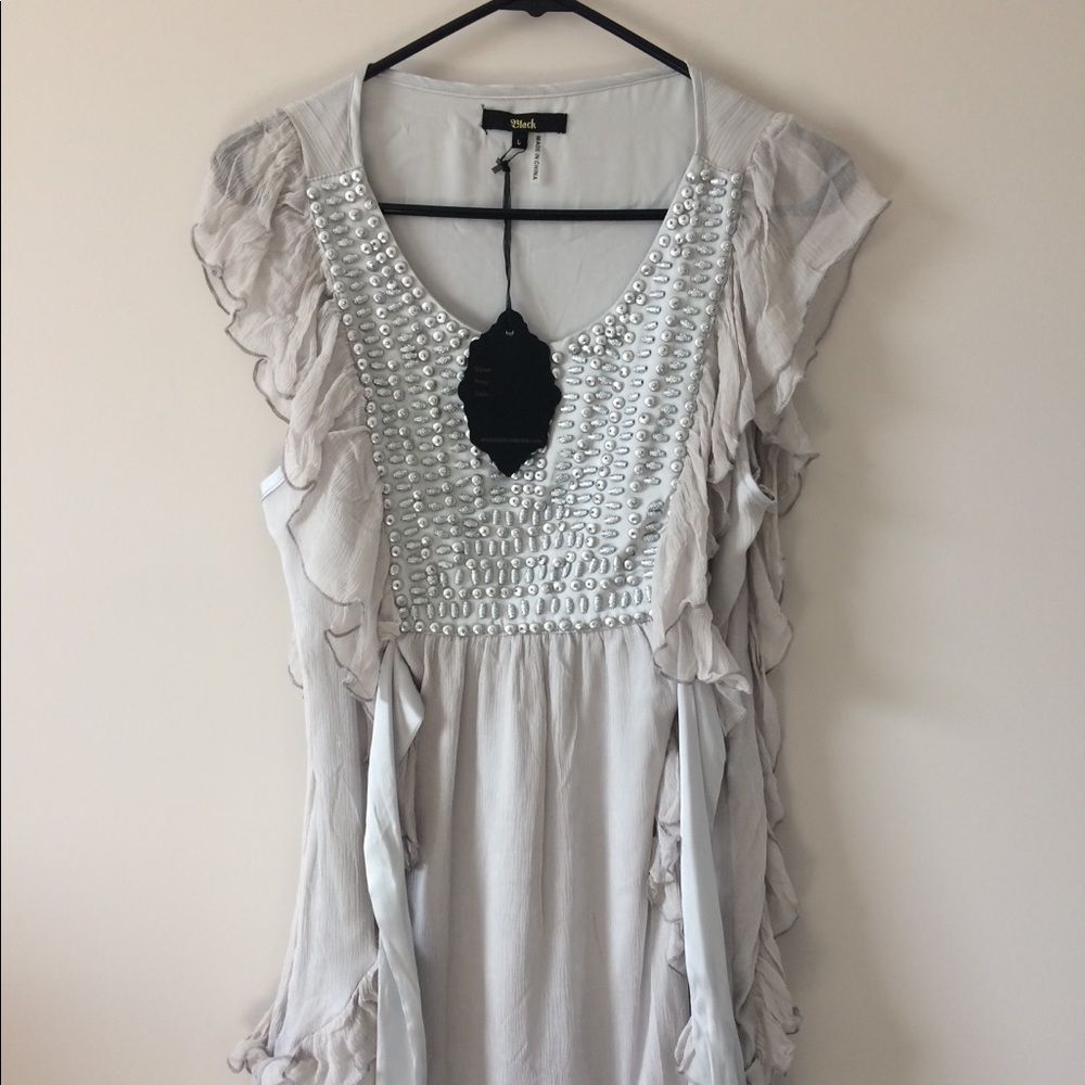 NWT Black Collection Grey Tunic Top